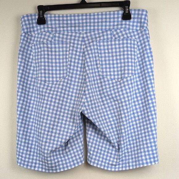 J. McLaughlin Masie Short Chambray & White Pull On Style Size 12 - Picture 4 of 7
